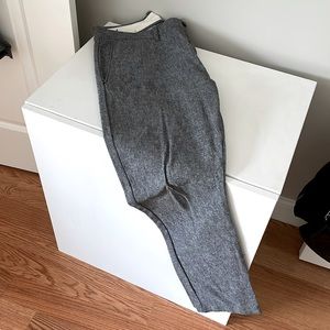 J Crew 484 Fit Melange Wool Slim Fit Gray Dress Pants Sz 33/30